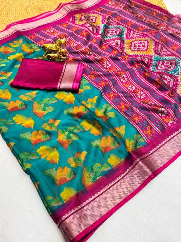 Dola Silk Floral Saree