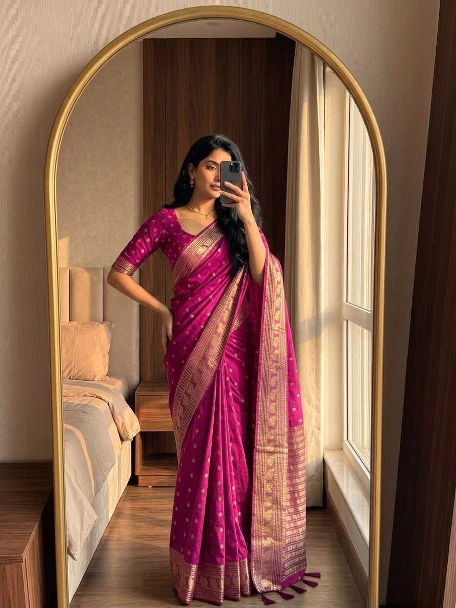 Candy Viscose Designer Saree in Sky Blue