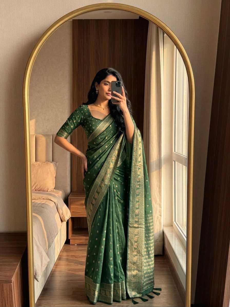 Candy Viscose Designer Saree in Sky Blue