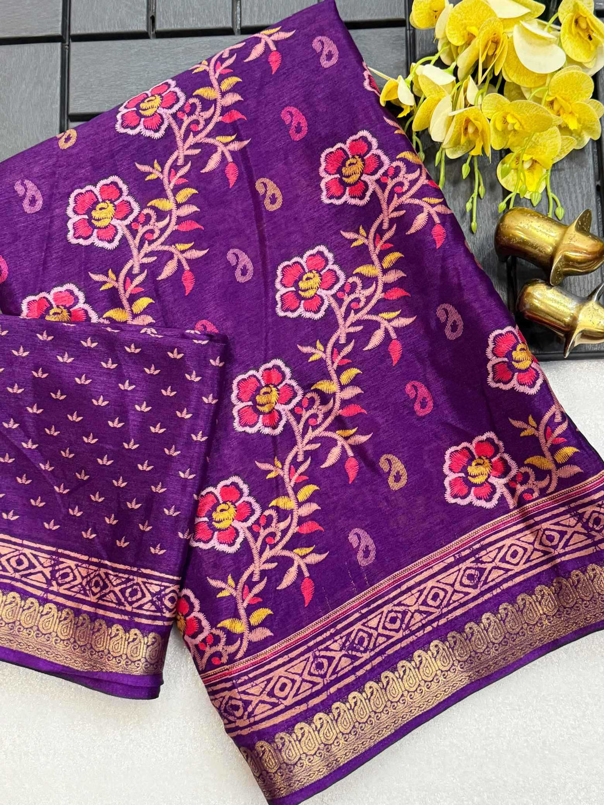 Chaitali Crepe Silk Soft Saree