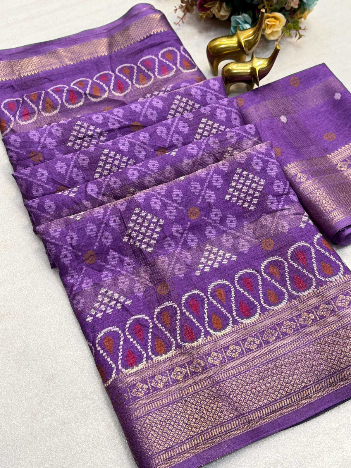 Cotton Jacquard Saree