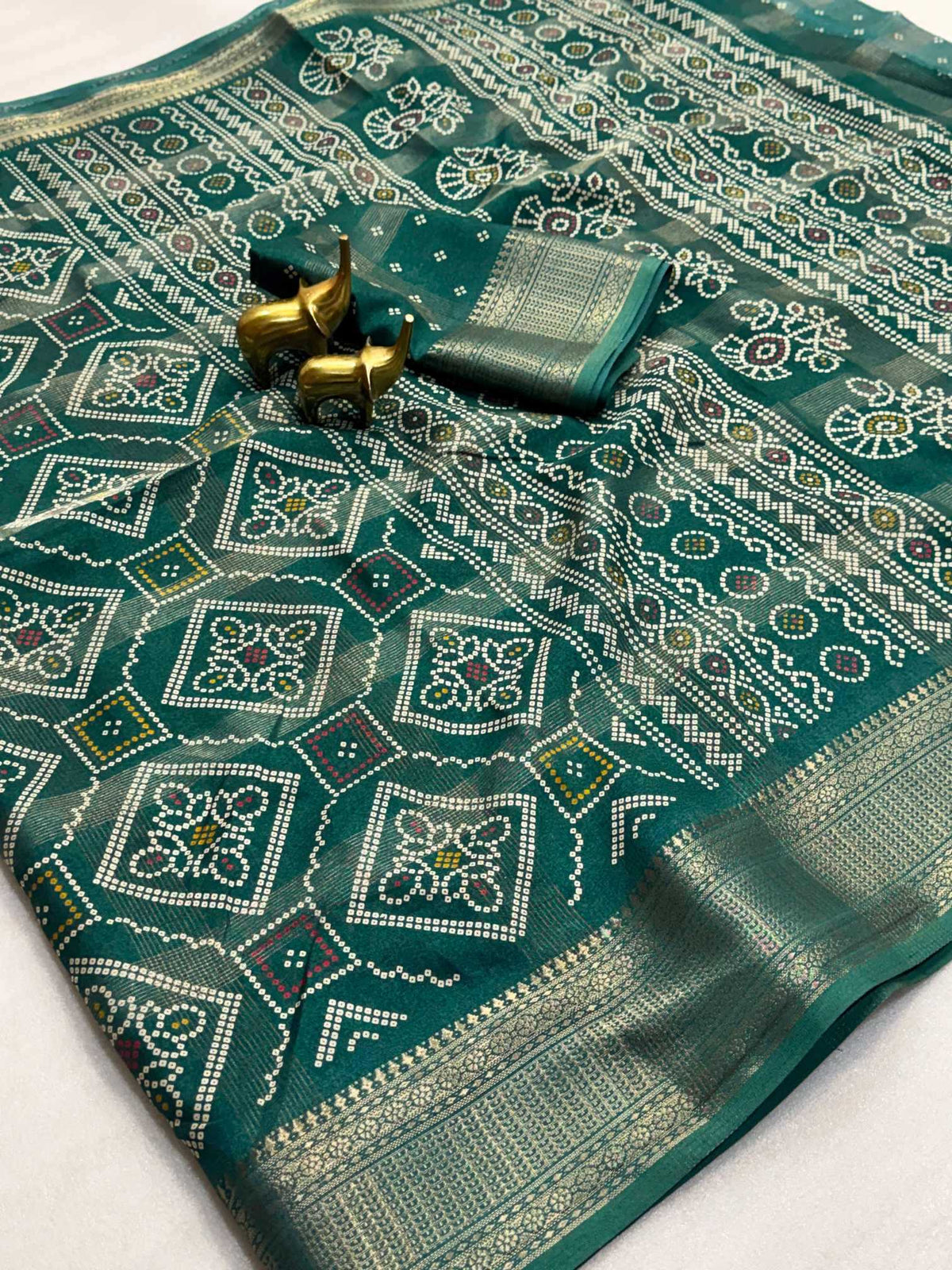 Cotton Printed Saree in Dark Wine