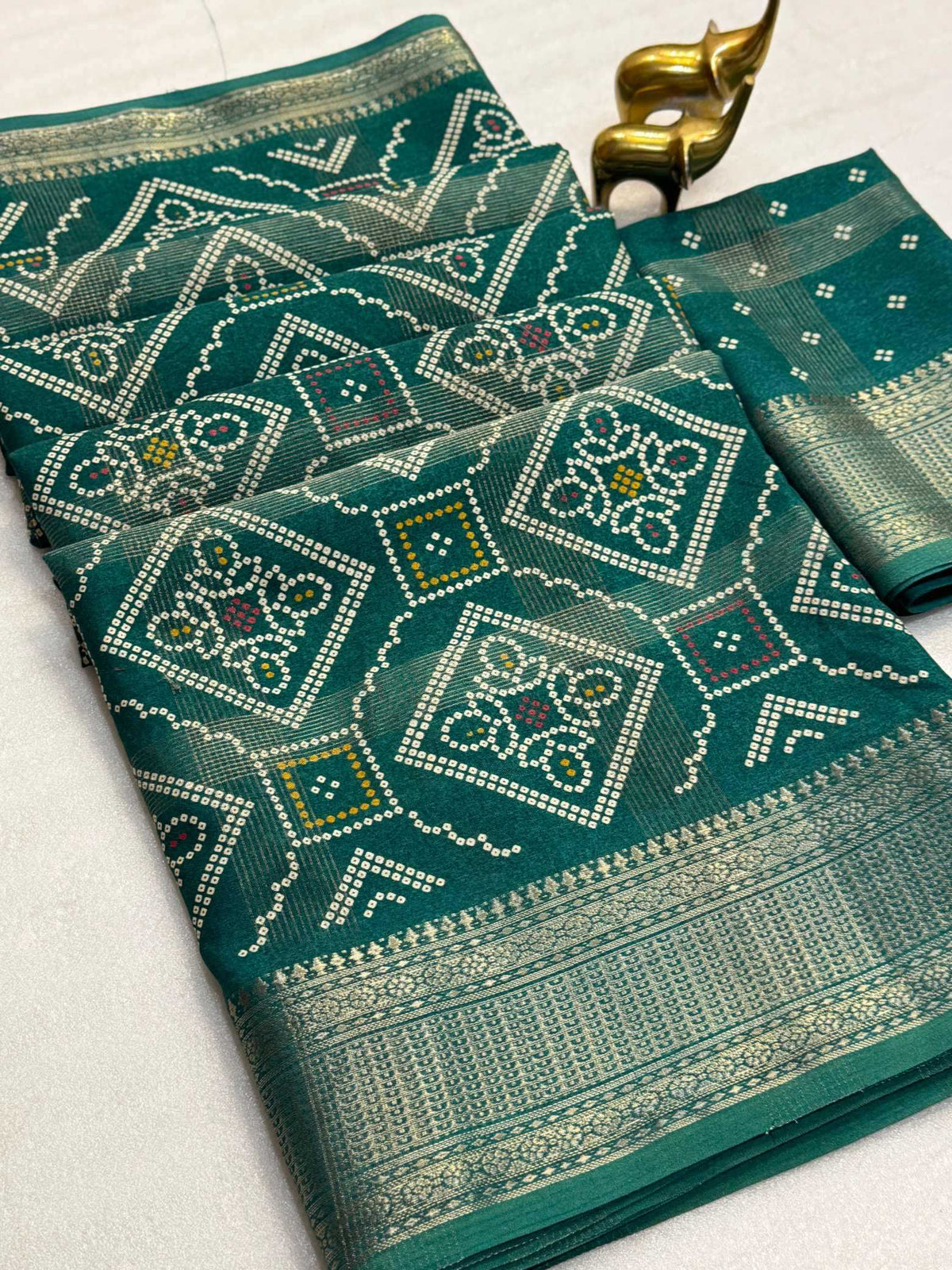Cotton Printed Saree in Dark Wine