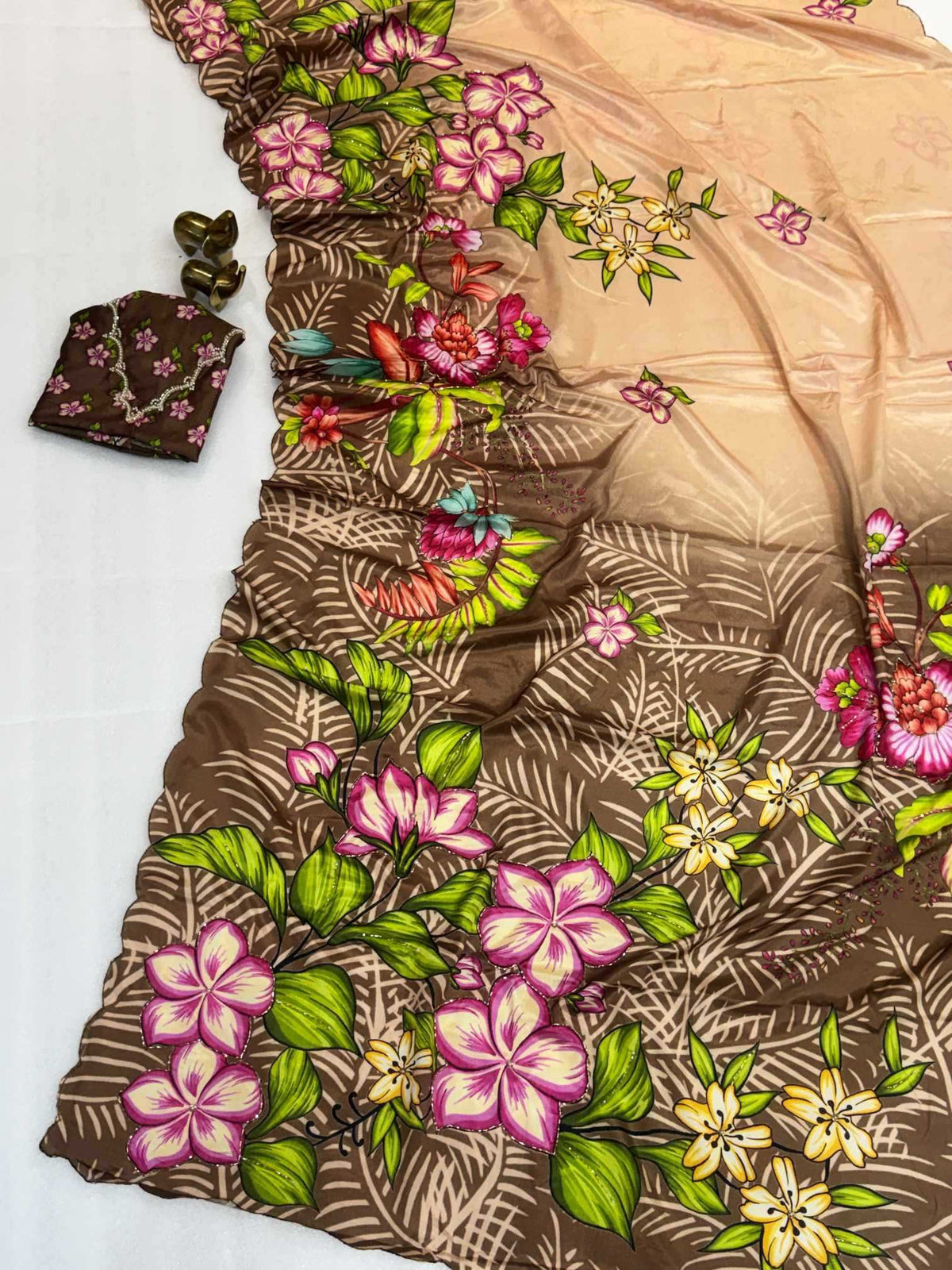 Charul Chinon Silk Soft Saree