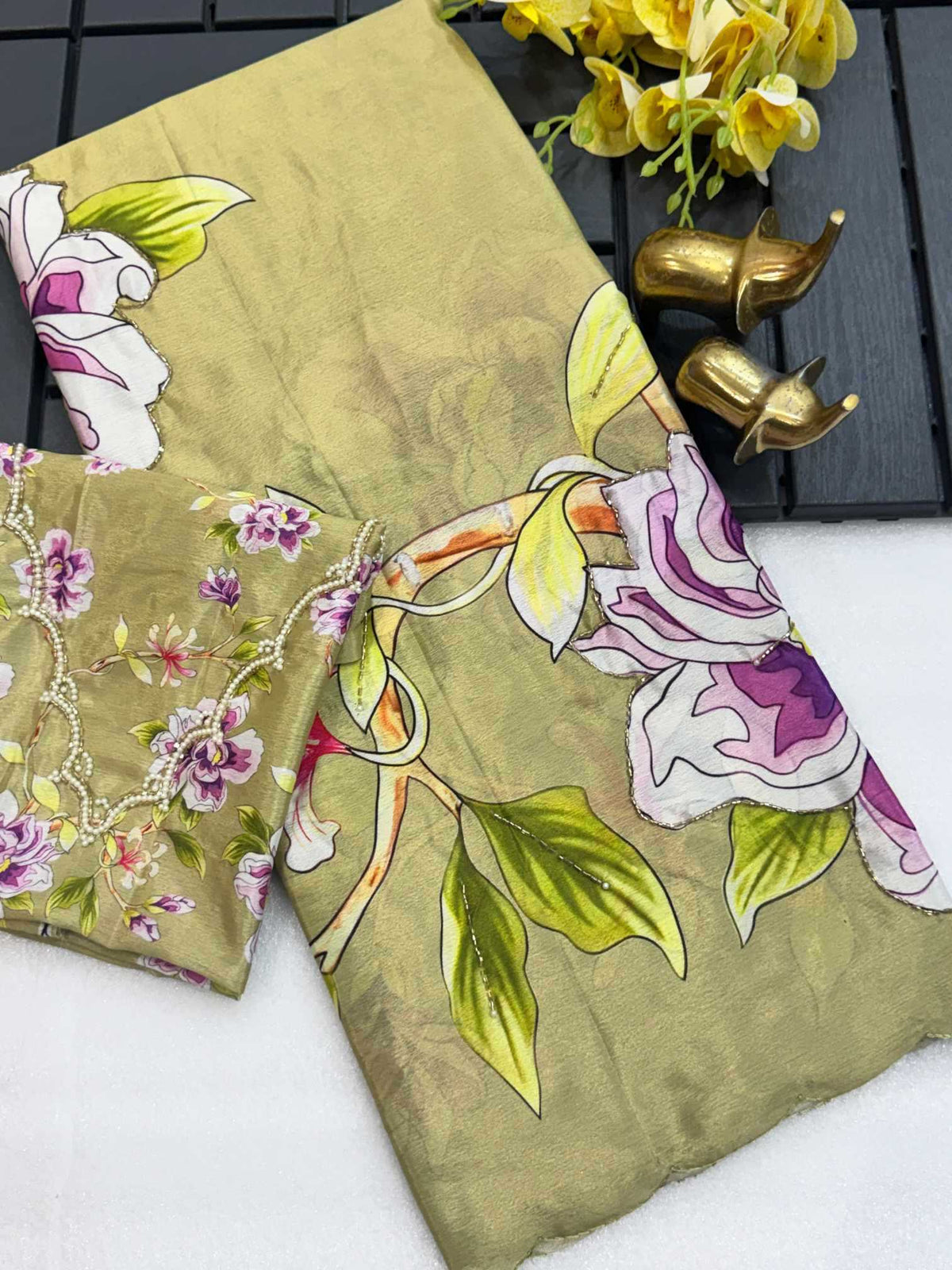 Charul Chinon Silk Soft Saree