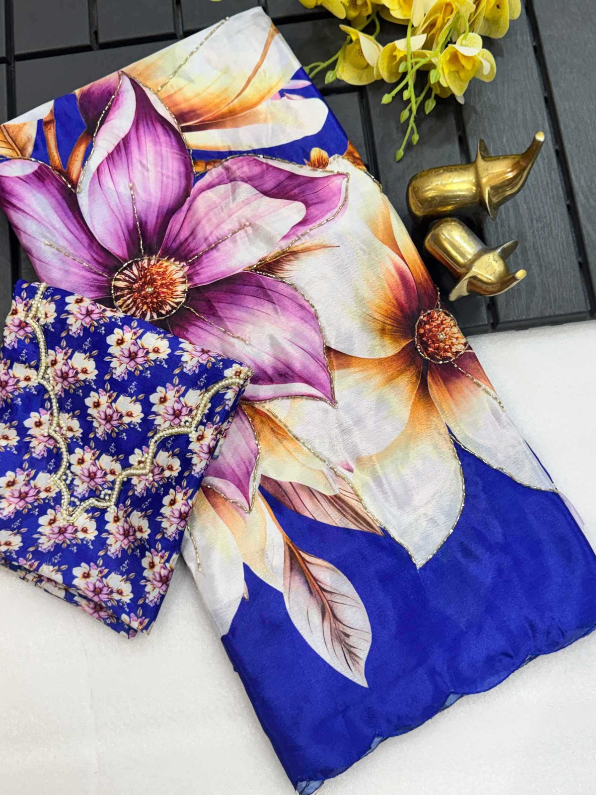 Charul Chinon Silk Soft Saree