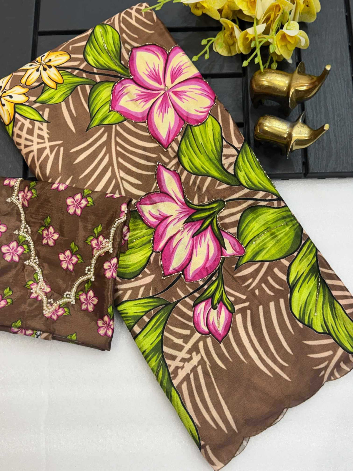 Charul Chinon Silk Soft Saree