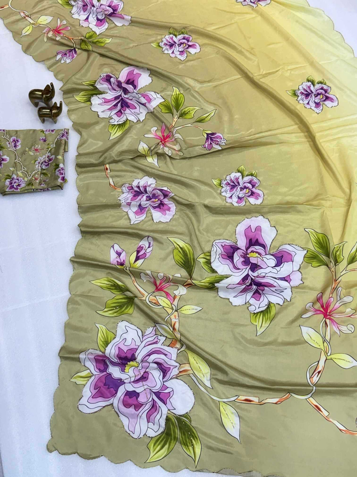 Charul Chinon Silk Soft Saree