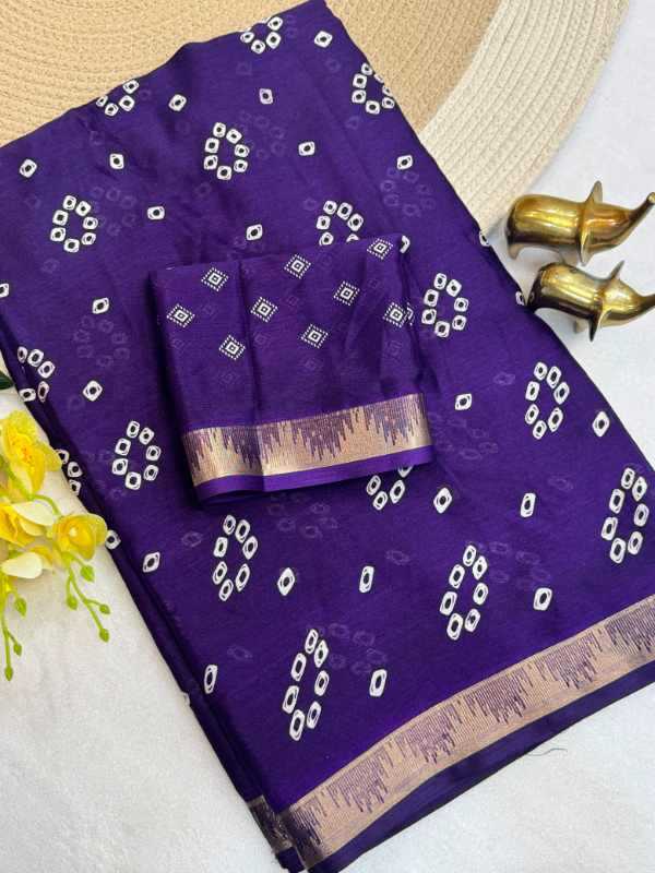 Chinon Silk Printed Saree
