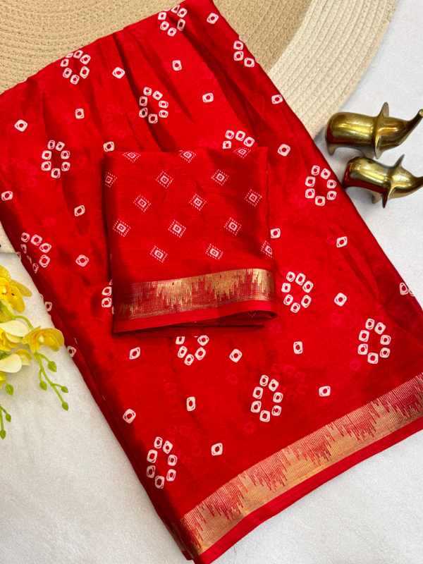 Chinon Silk Printed Saree