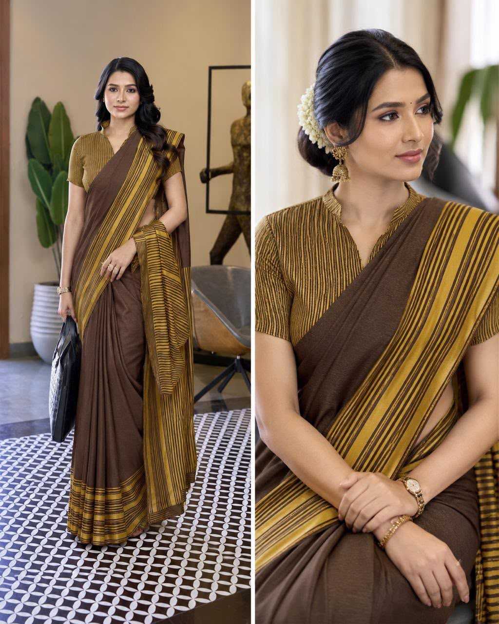 Crepe Silk Designer Saree