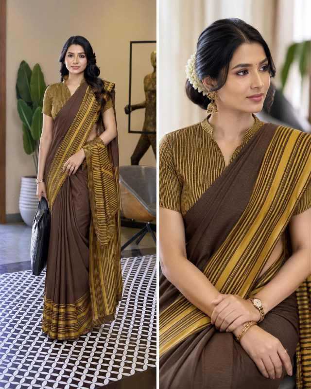 Crepe Silk Designer Saree