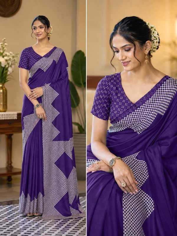 Crepe Silk Designer Saree