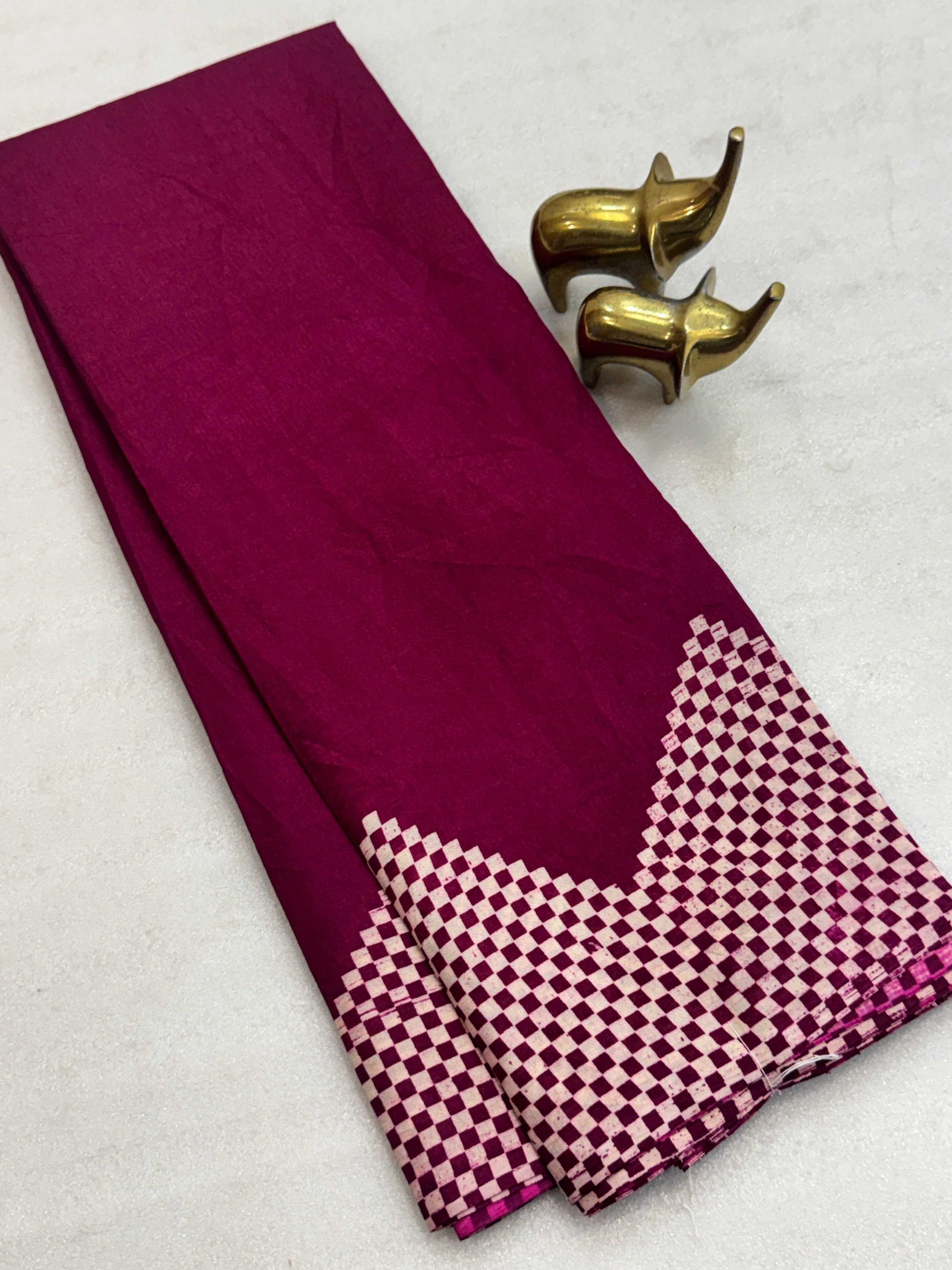 Crepe Silk Designer Saree
