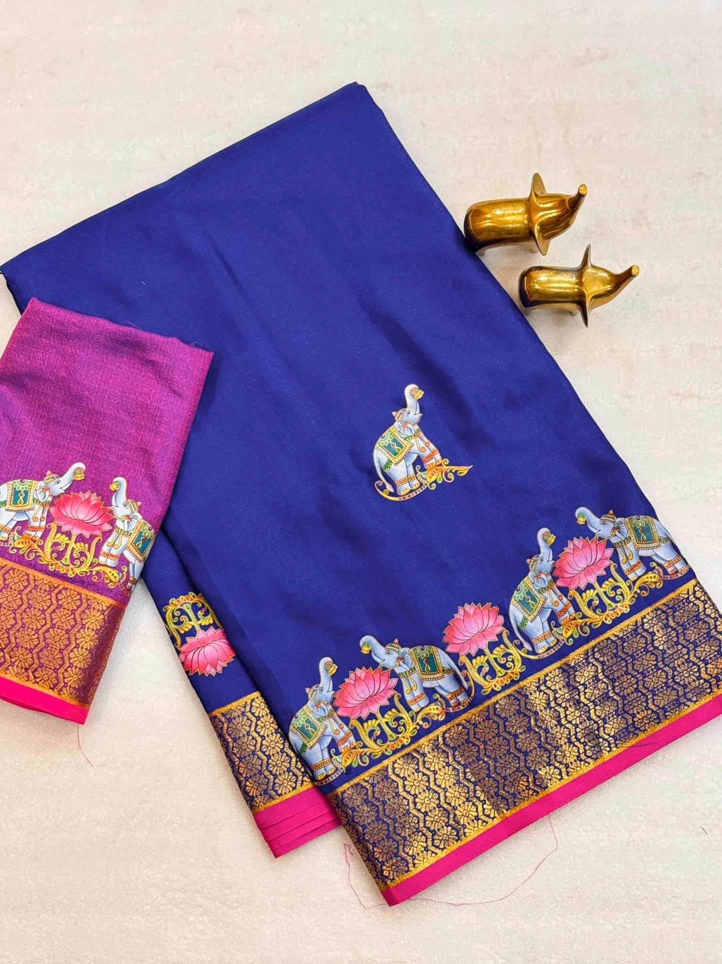 Cotton Zari Border Saree