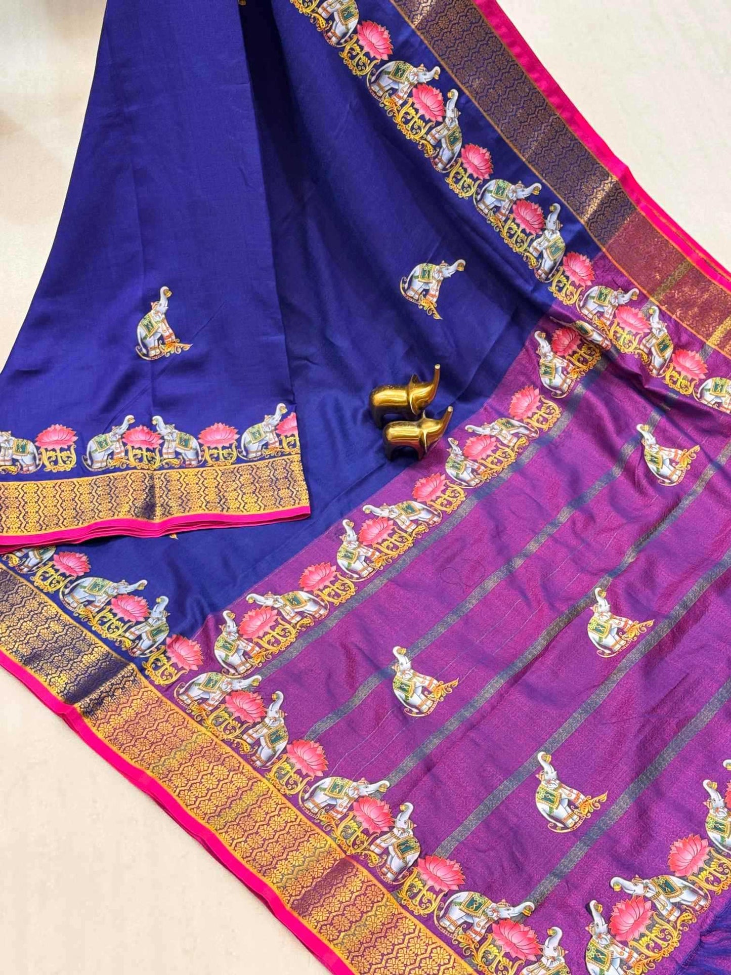 Cotton Zari Border Saree