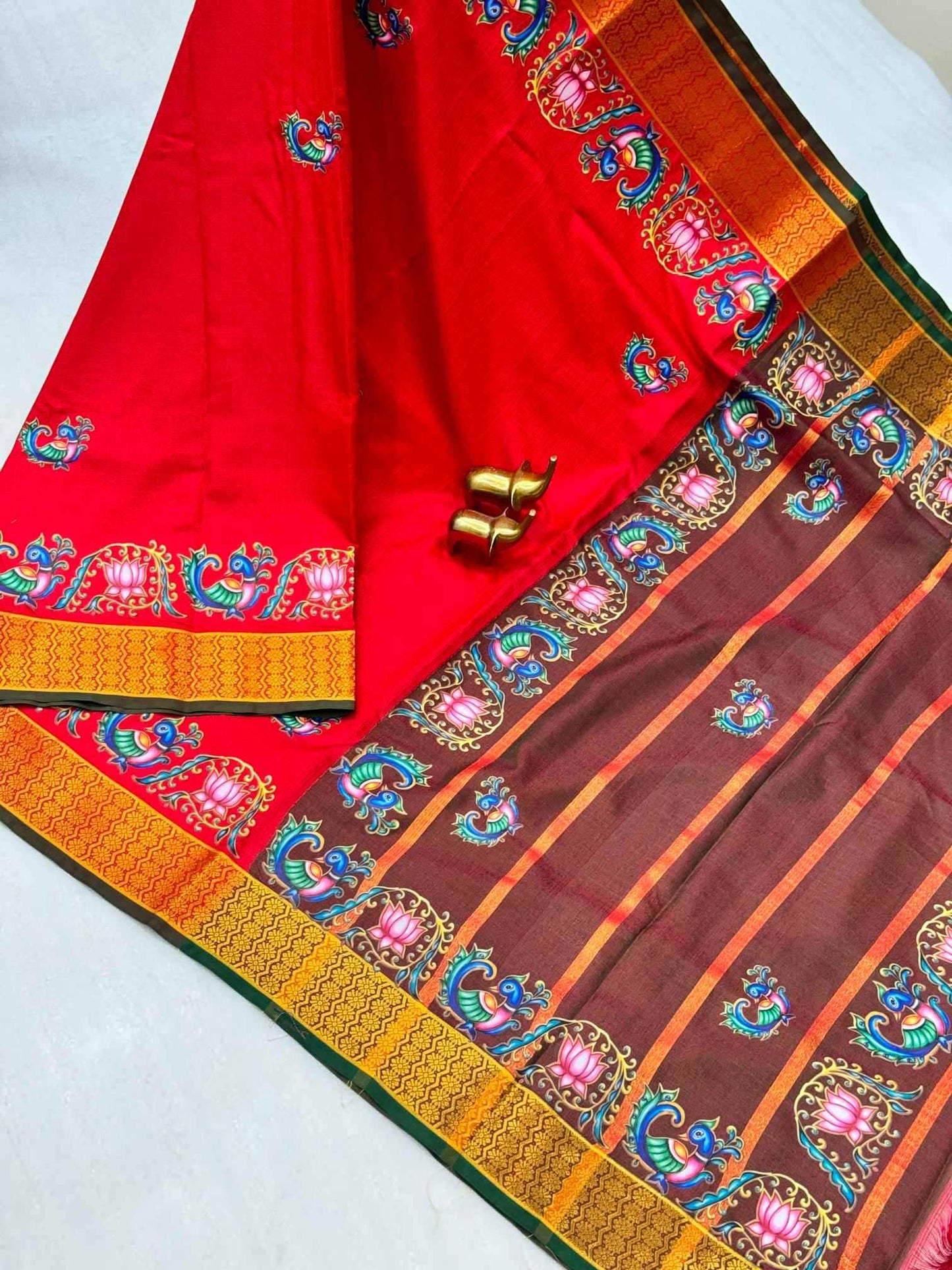 Cotton Zari Border Saree