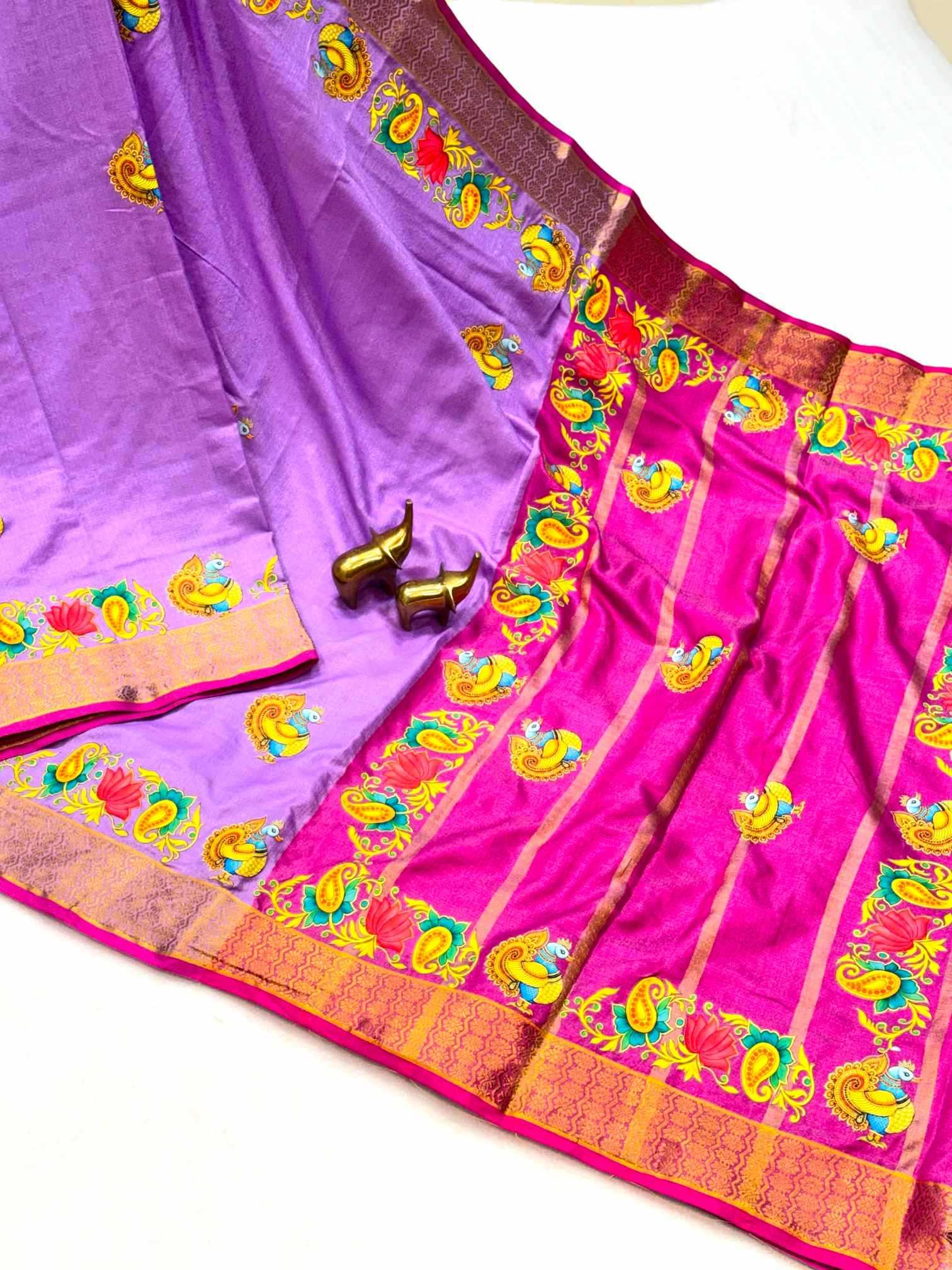 Cotton Zari Border Saree
