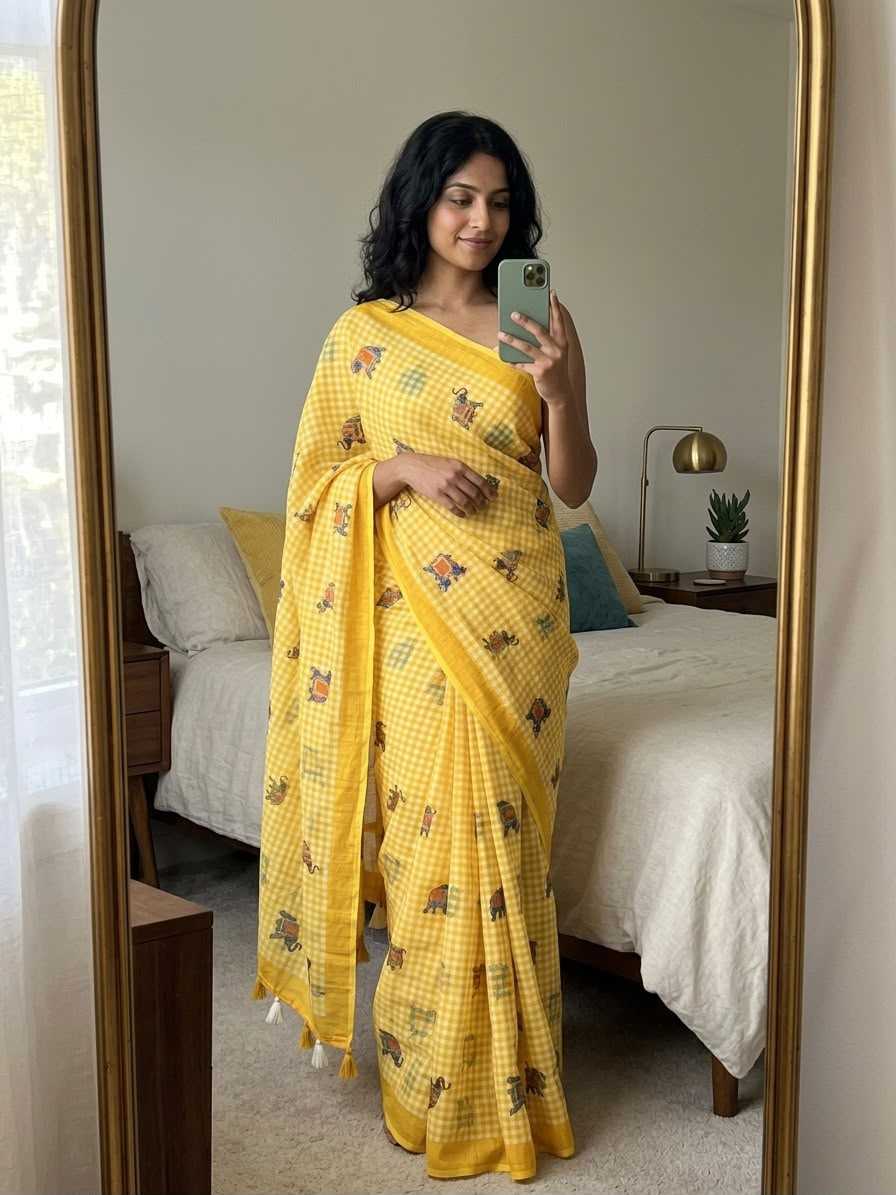 Cotton Printed Saree