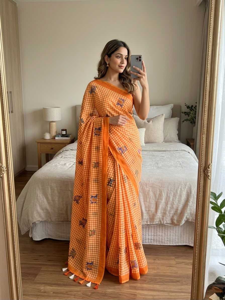 Cotton Printed Saree