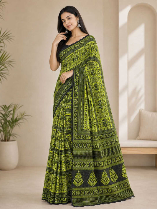 Gajraj Cotton Fancy Saree