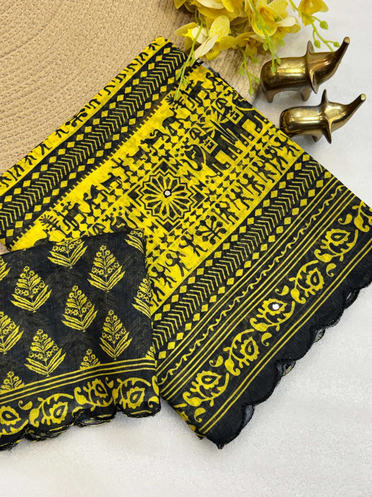 Gajraj Cotton Fancy Saree