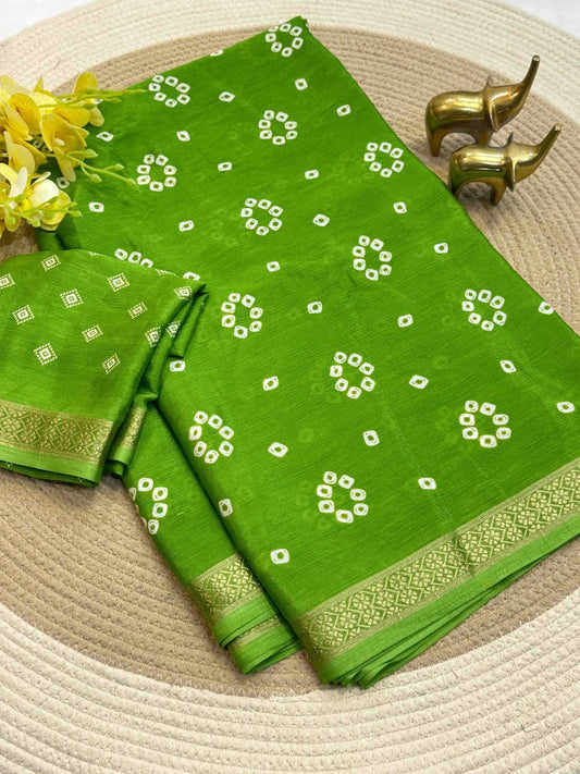 Gaurangi Chinon Silk Brocade Saree