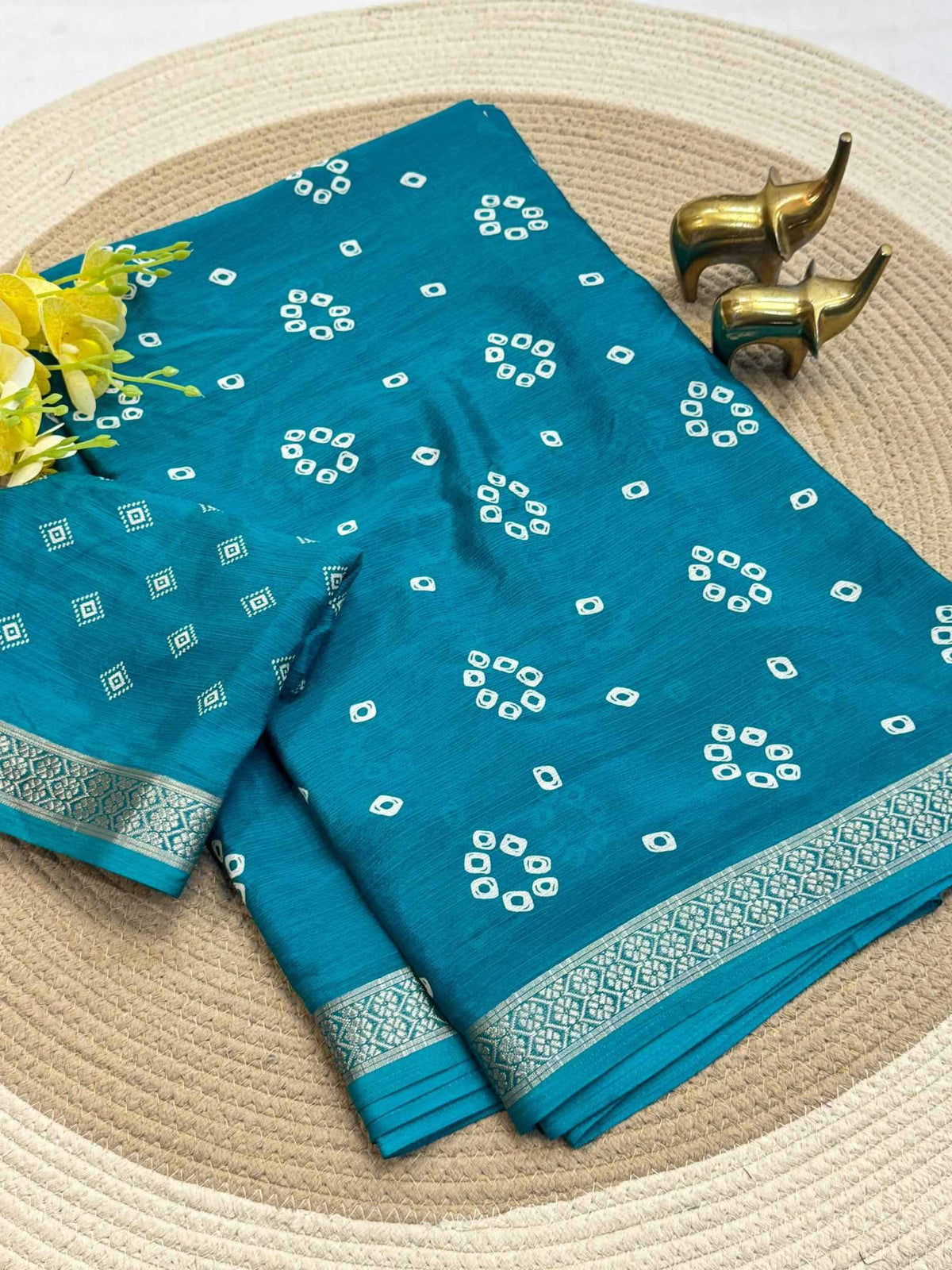 Gaurangi Chinon Silk Brocade Saree
