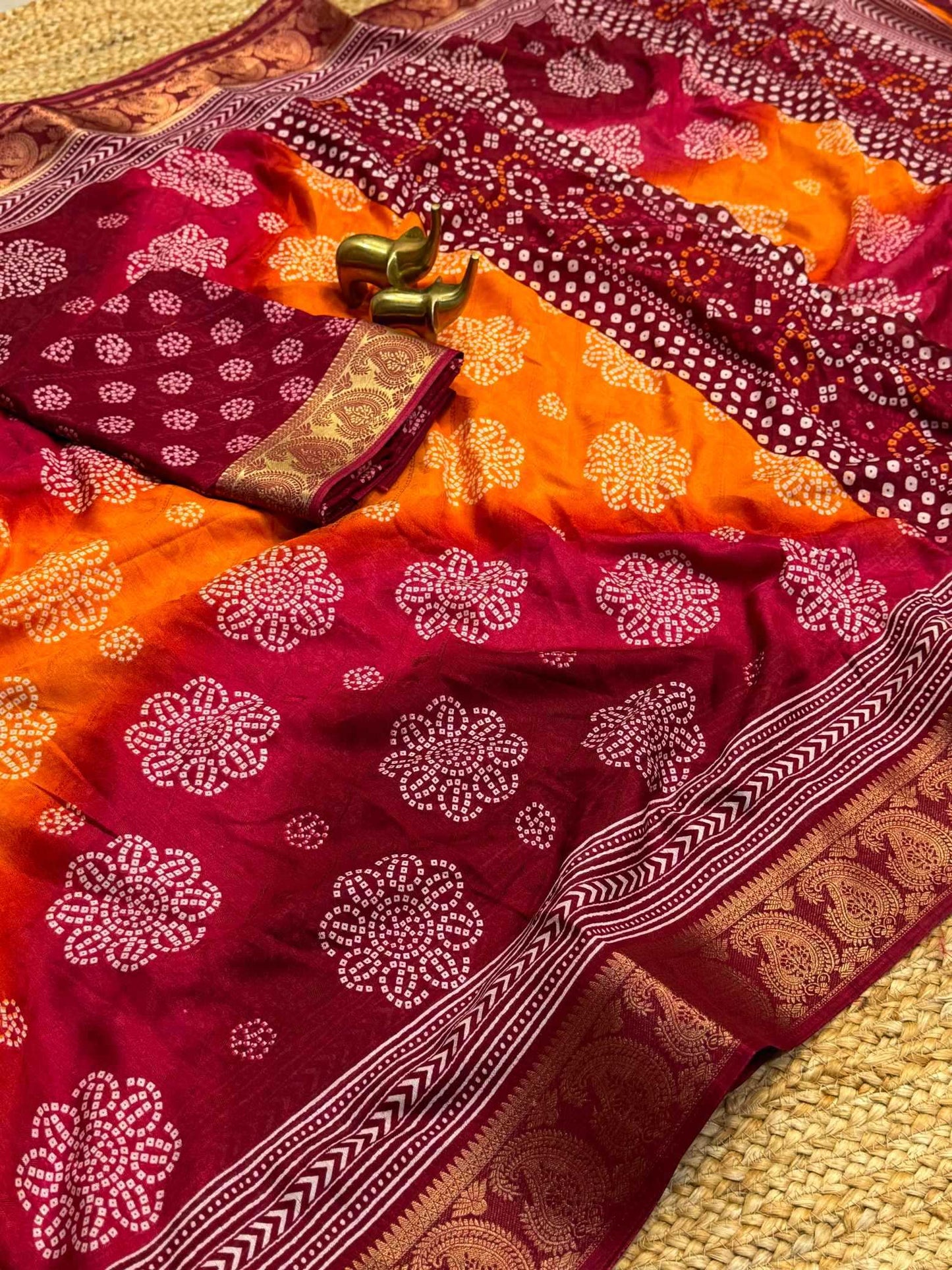 Jacquard Printed Saree