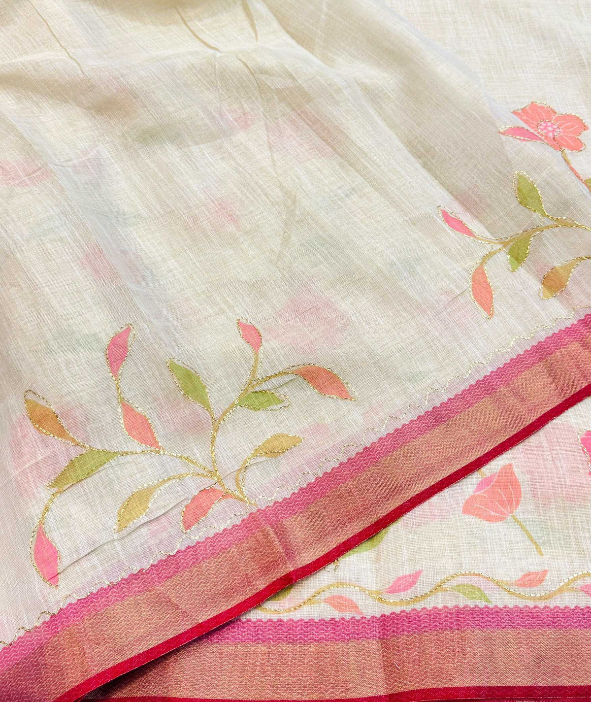 Hetal Linen Designer Saree