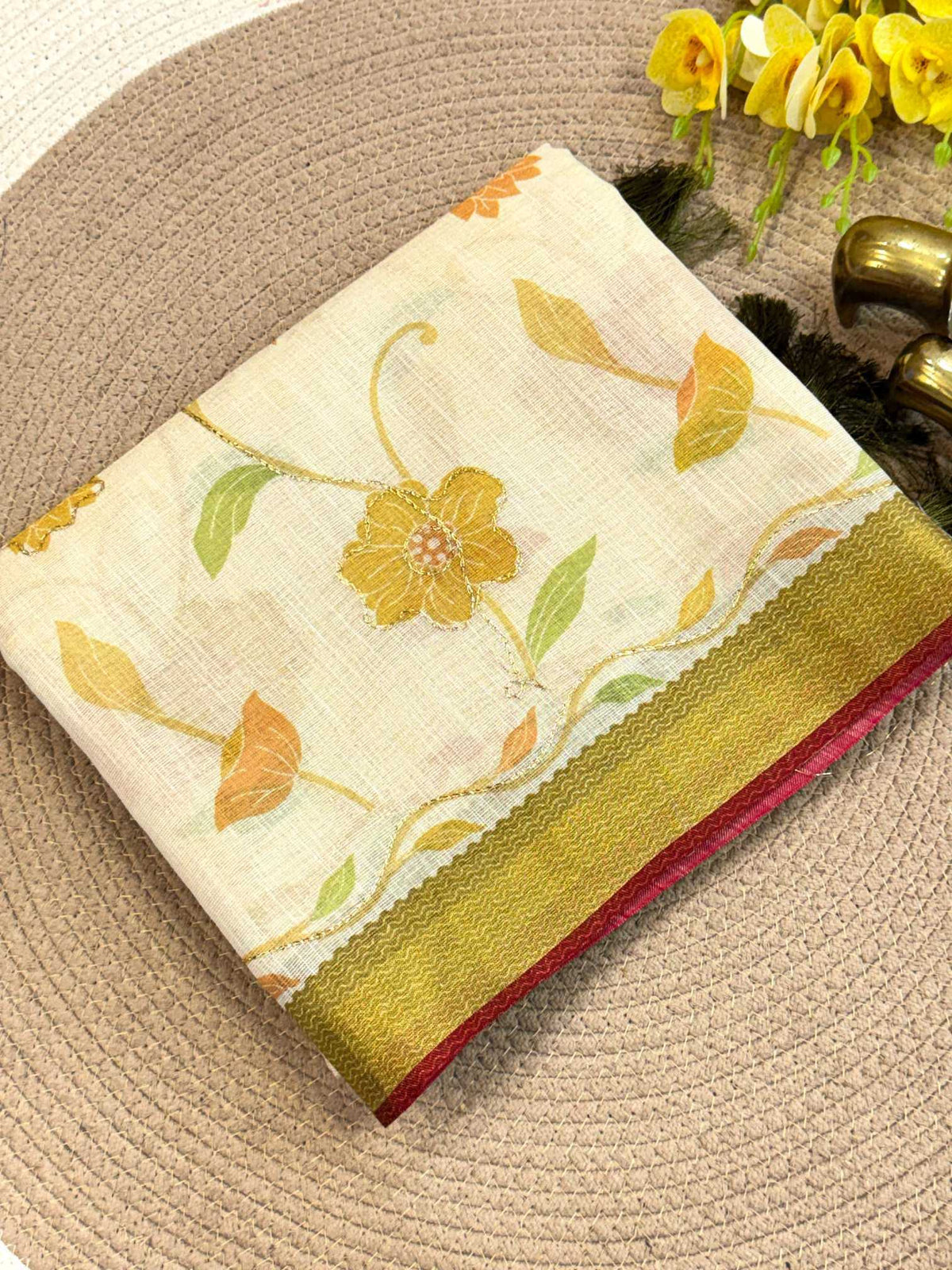 Hetal Linen Designer Saree