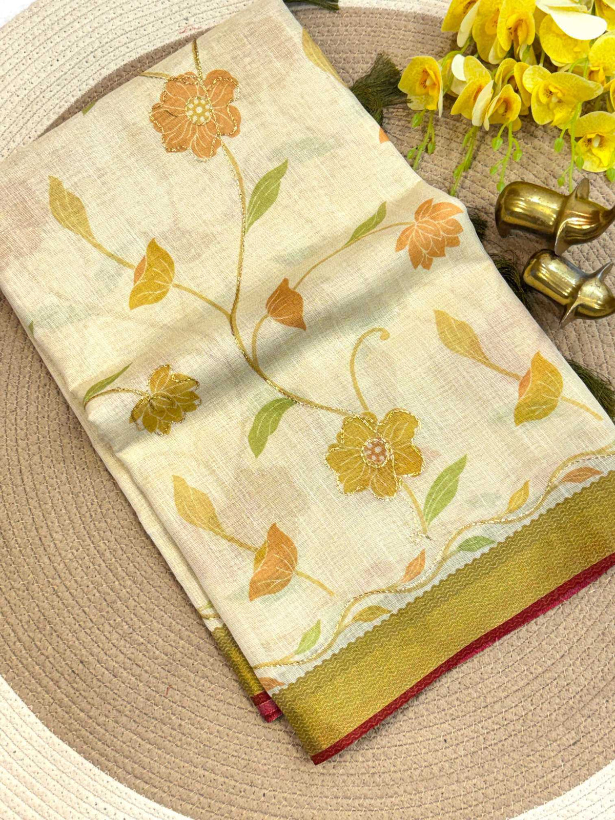 Hetal Linen Designer Saree