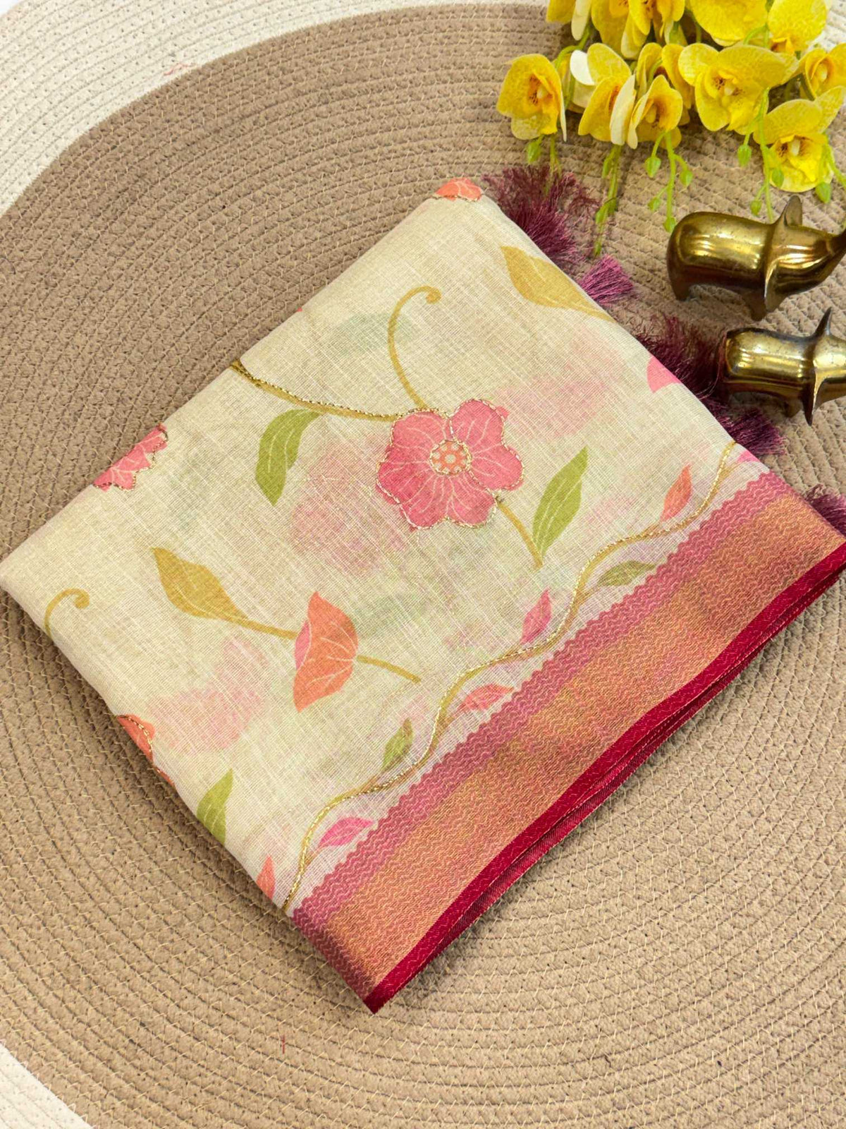 Hetal Linen Designer Saree