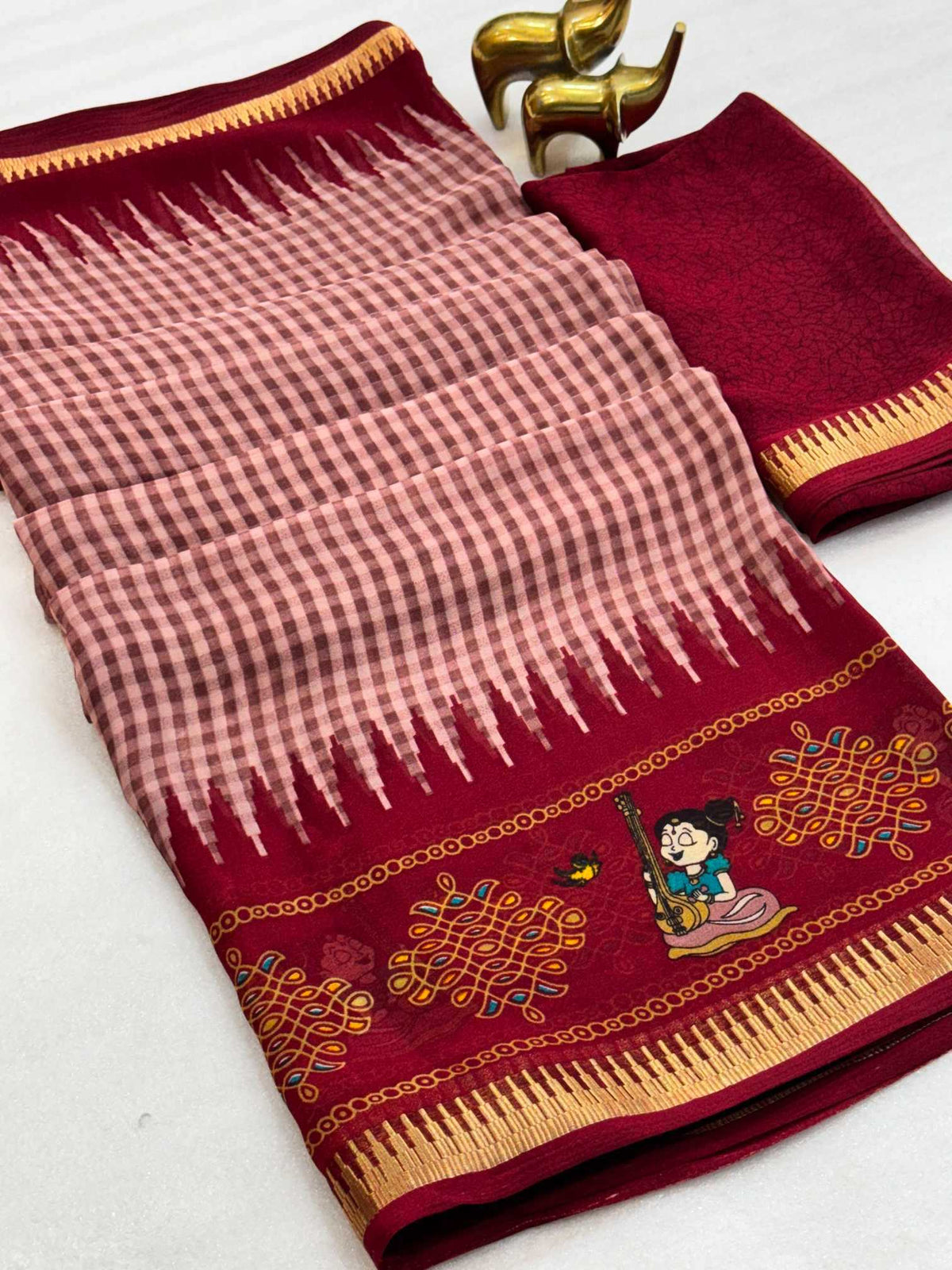 Heavy Silk Printed Saree