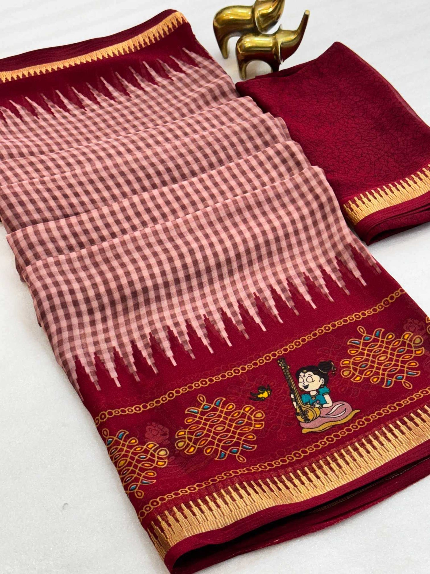 Heavy Silk Printed Saree