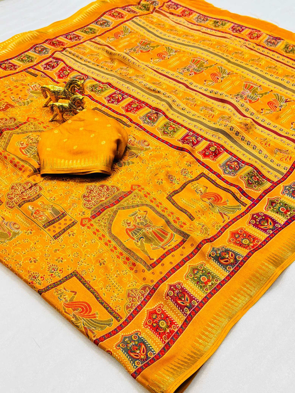 Isha Dull Moss Designer Saree