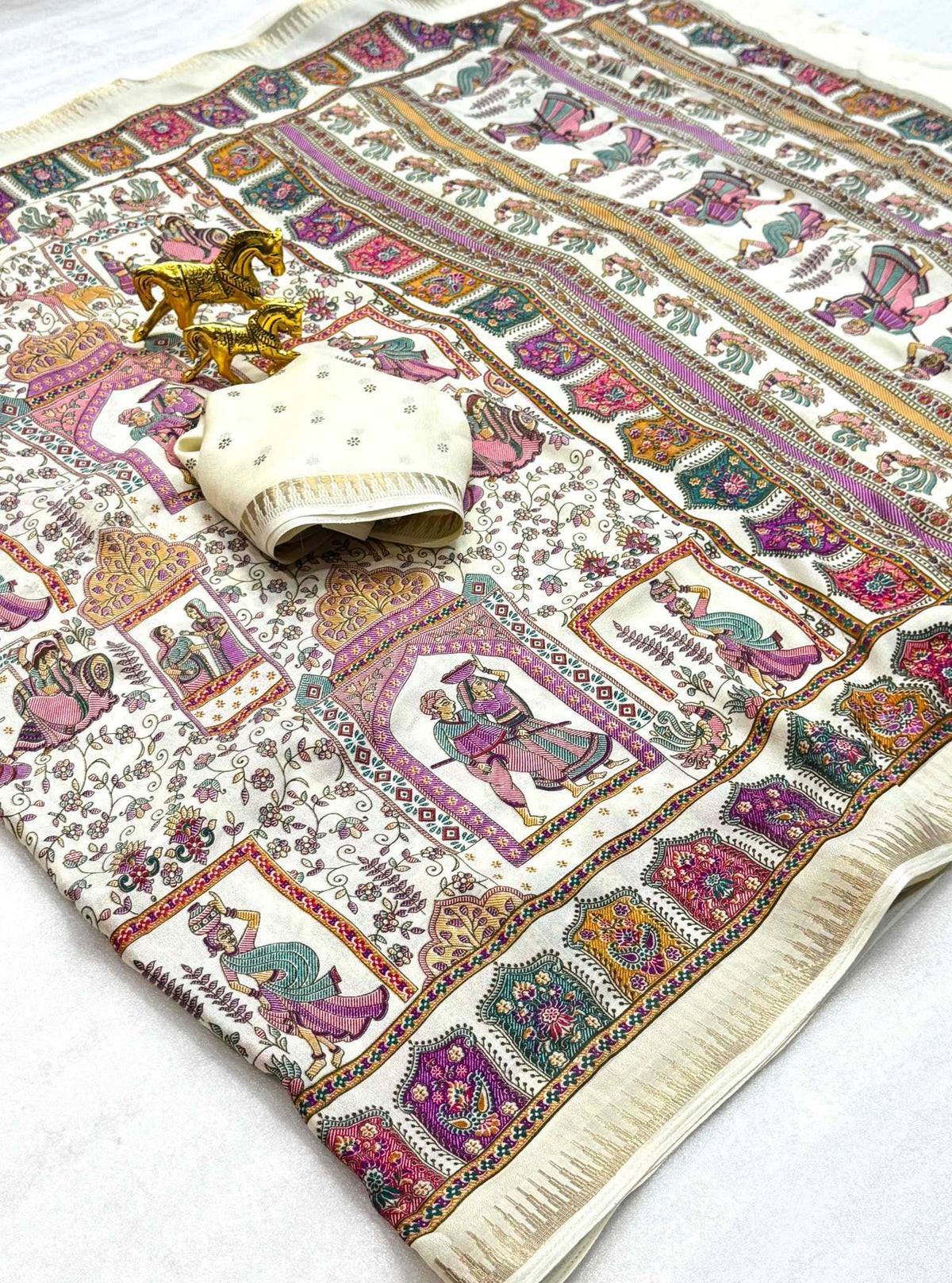 Isha Dull Moss Designer Saree