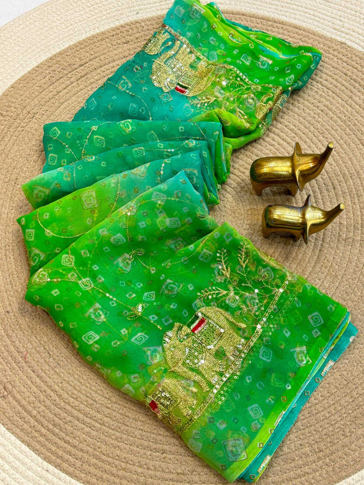 Jinal Georgette Printed Saree