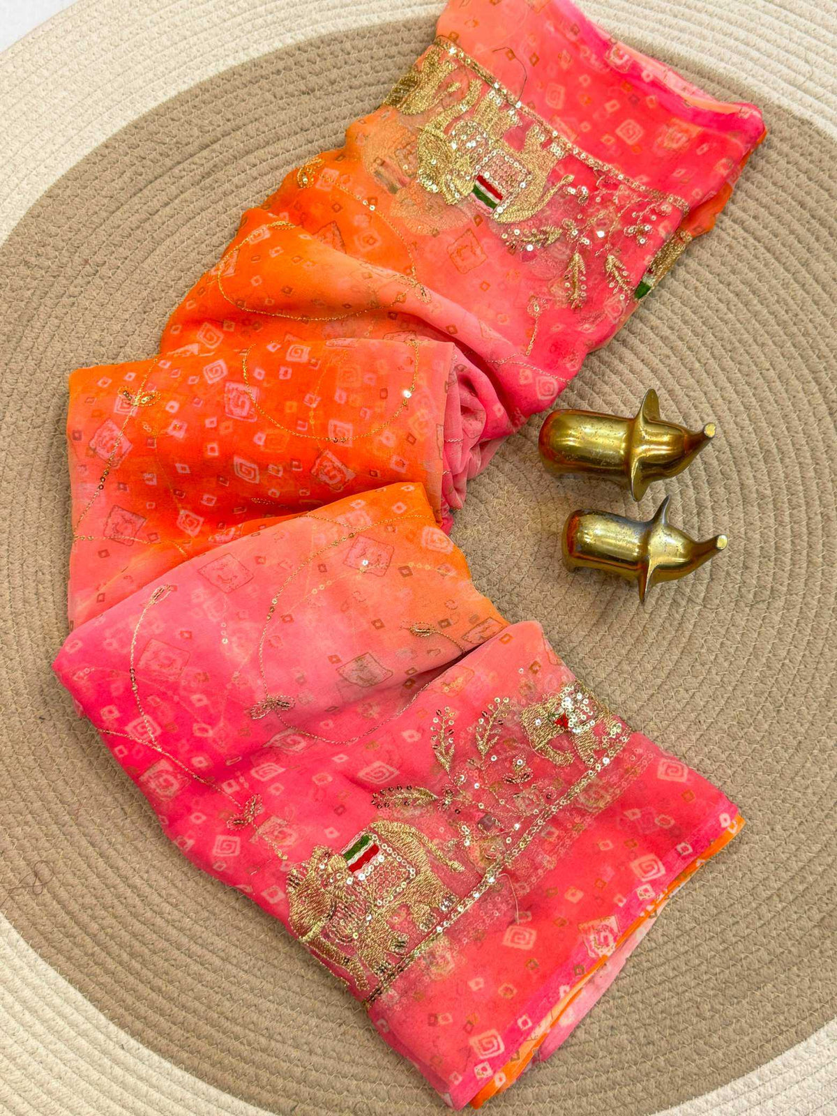 Jinal Georgette Printed Saree