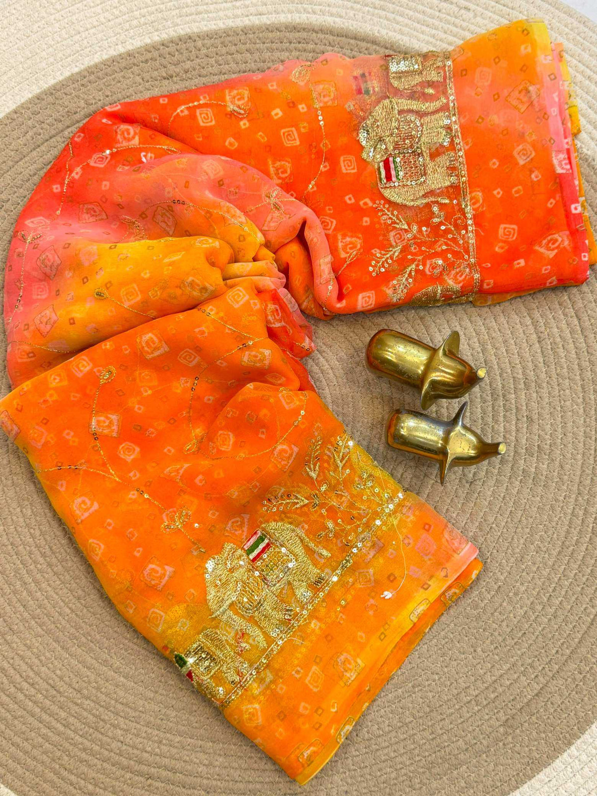 Jinal Georgette Printed Saree