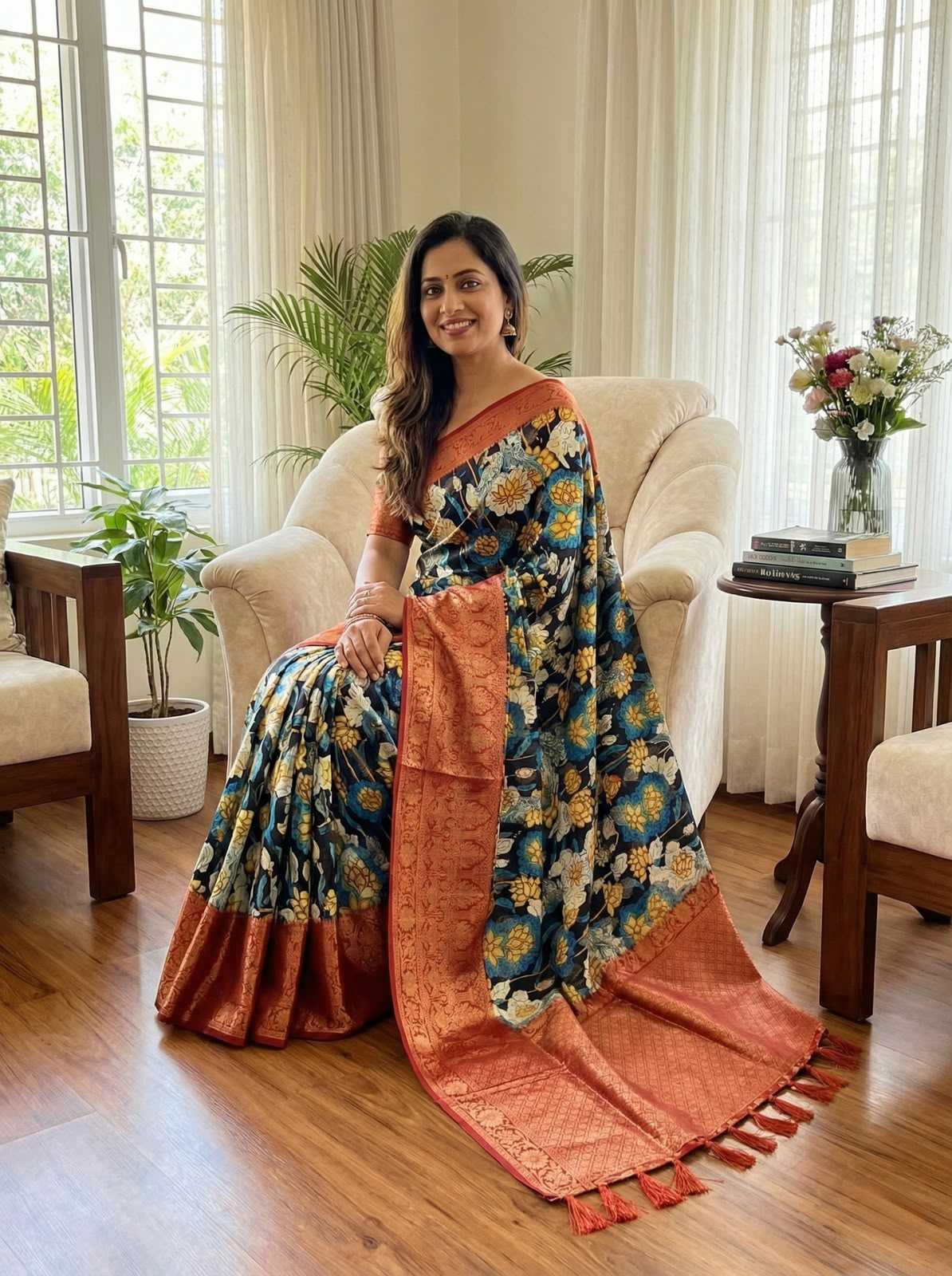 Banarasi Soft Silk Printed Saree
