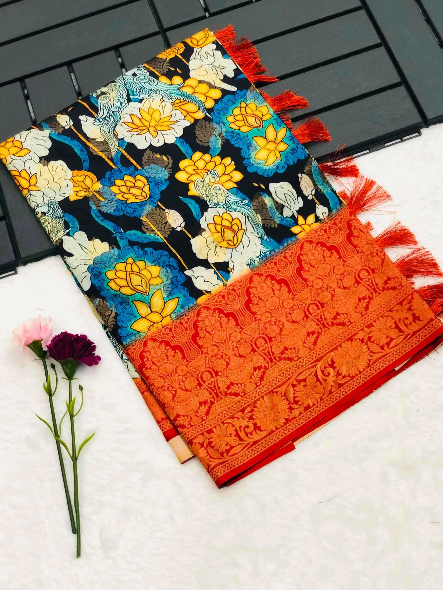 Banarasi Soft Silk Printed Saree