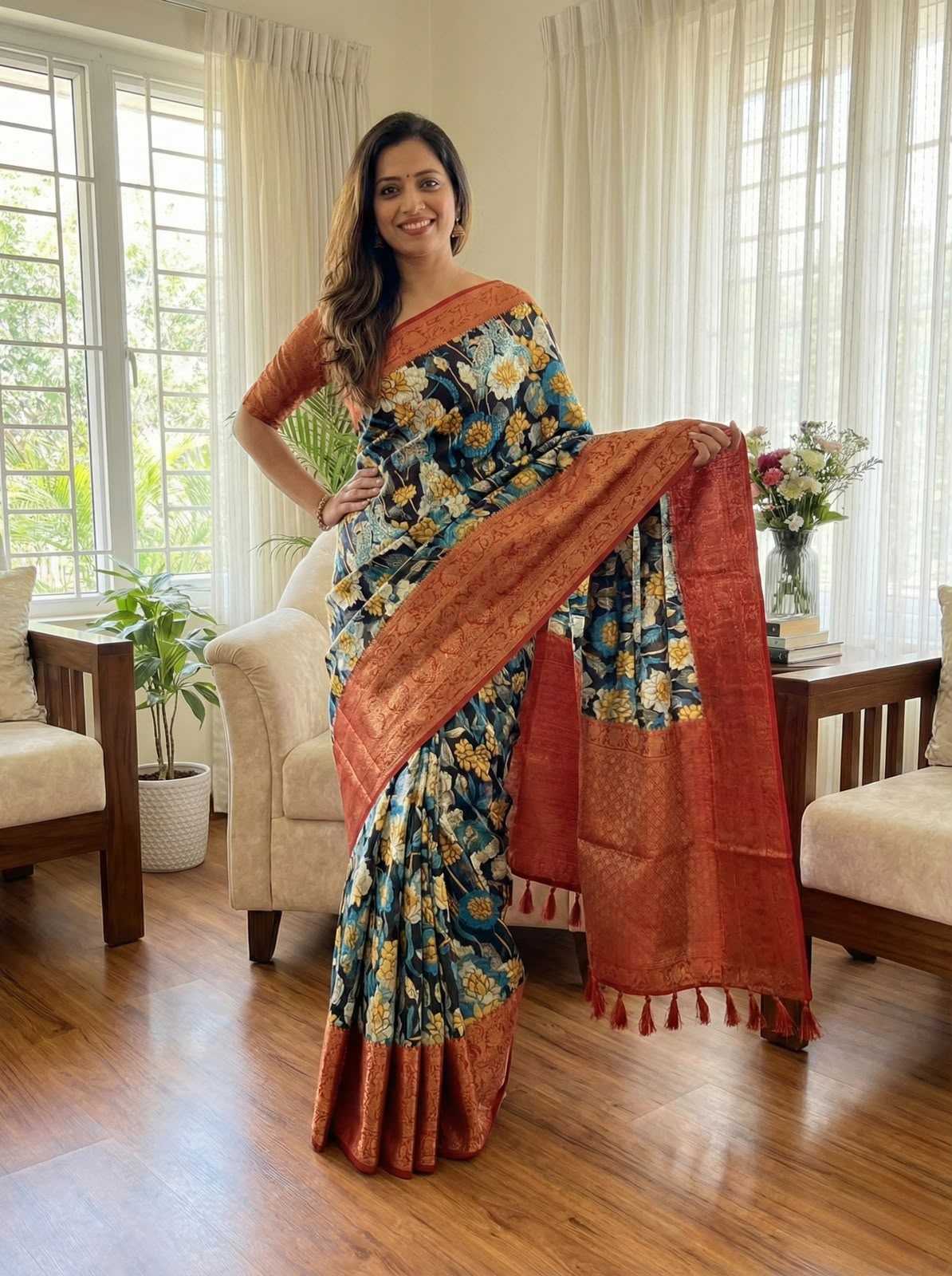 Banarasi Soft Silk Printed Saree