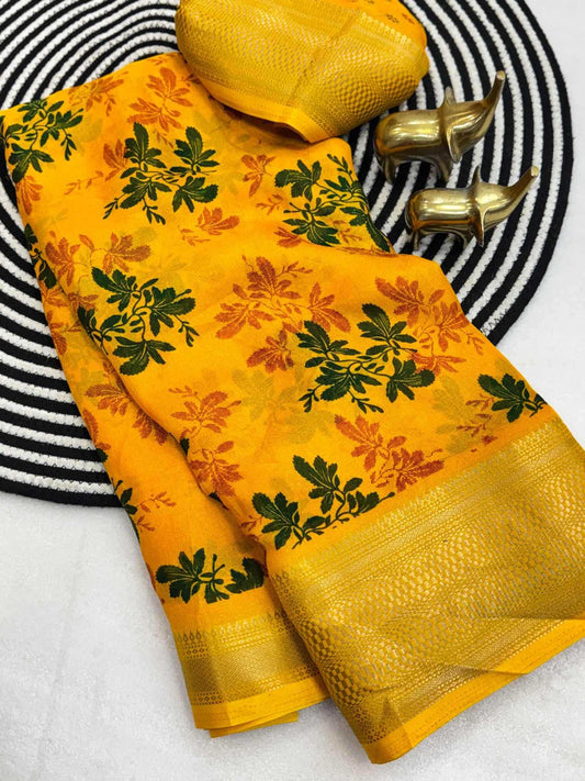 Kadambari Jacquard Fancy Saree