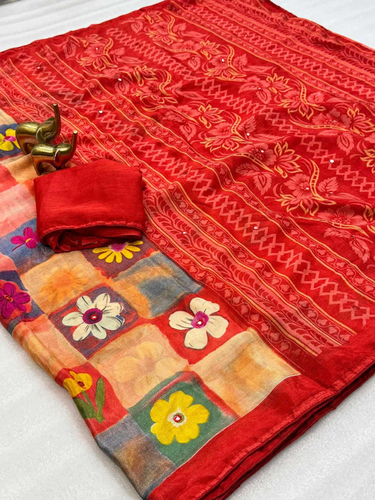 Kanchanmala Chiffon Printed Saree