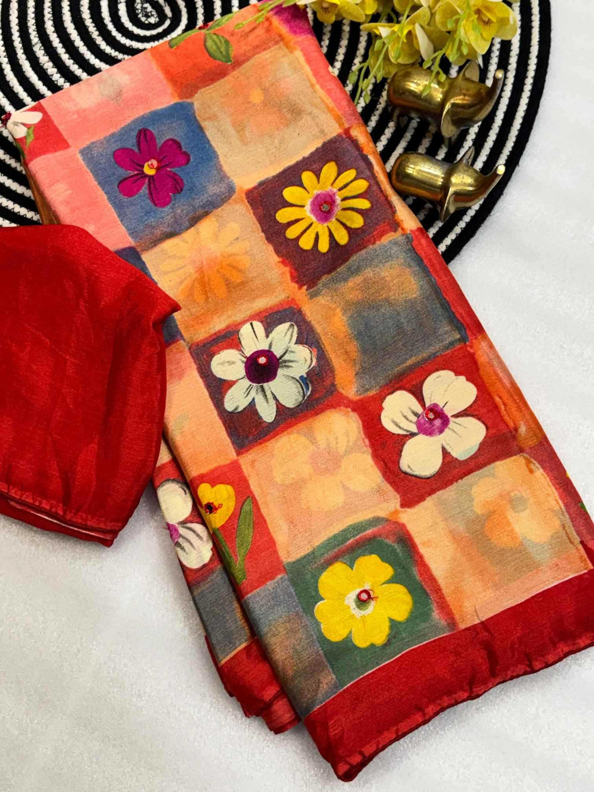 Kanchanmala Chiffon Printed Saree