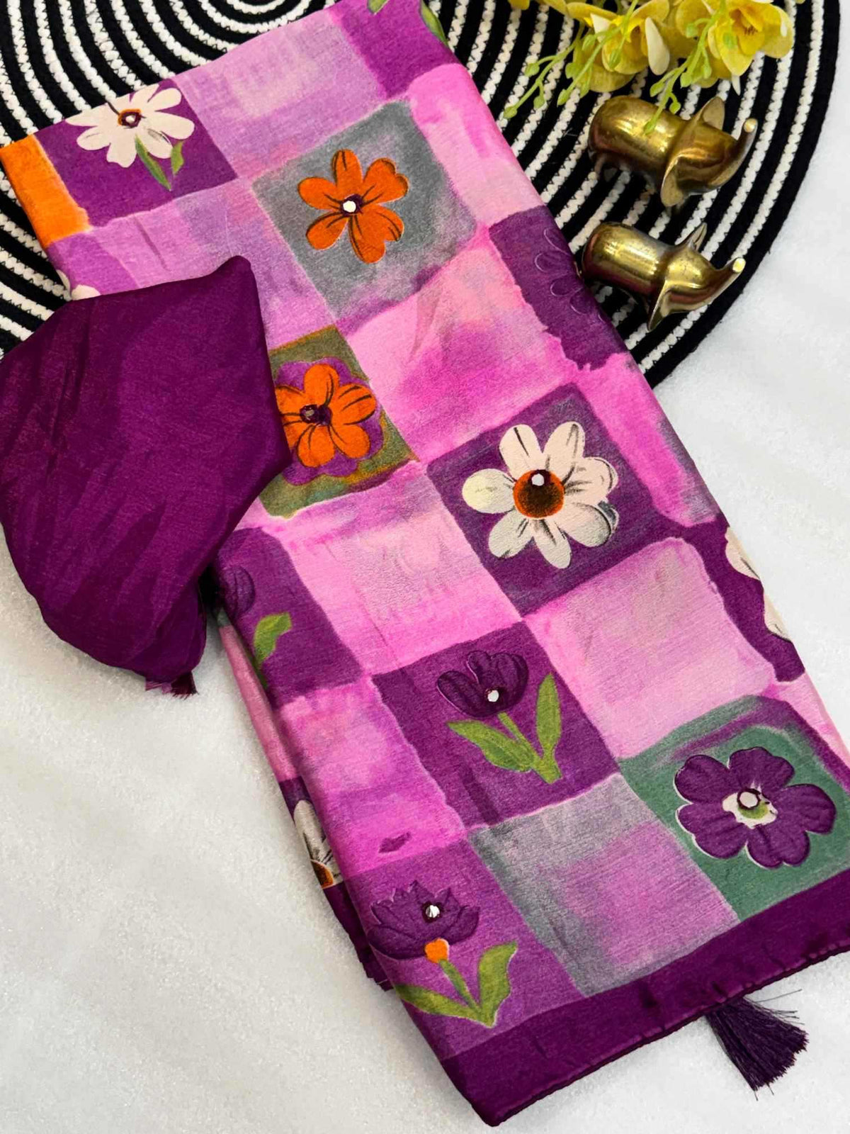 Kanchanmala Chiffon Printed Saree