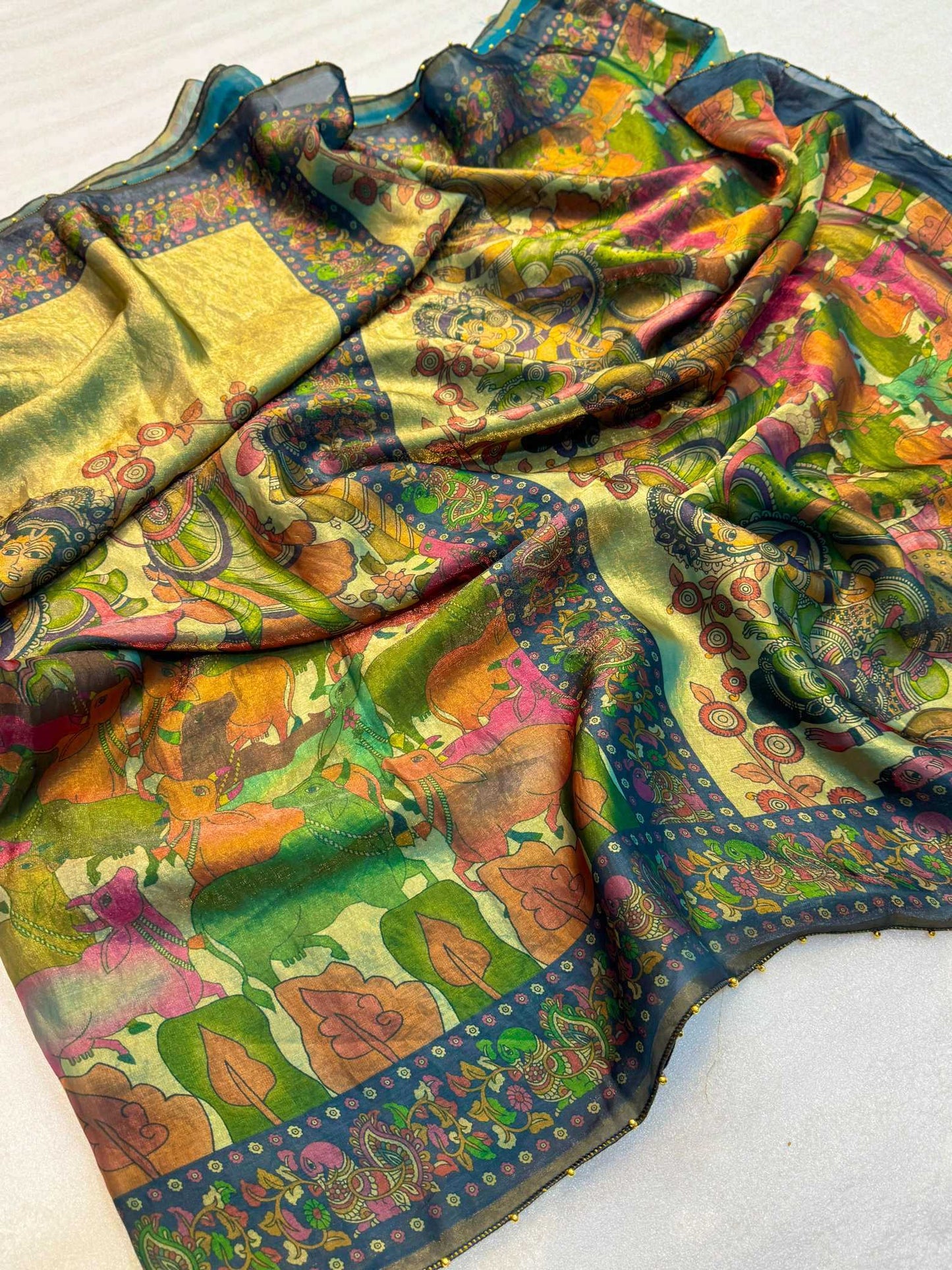Space Silk Printed Saree