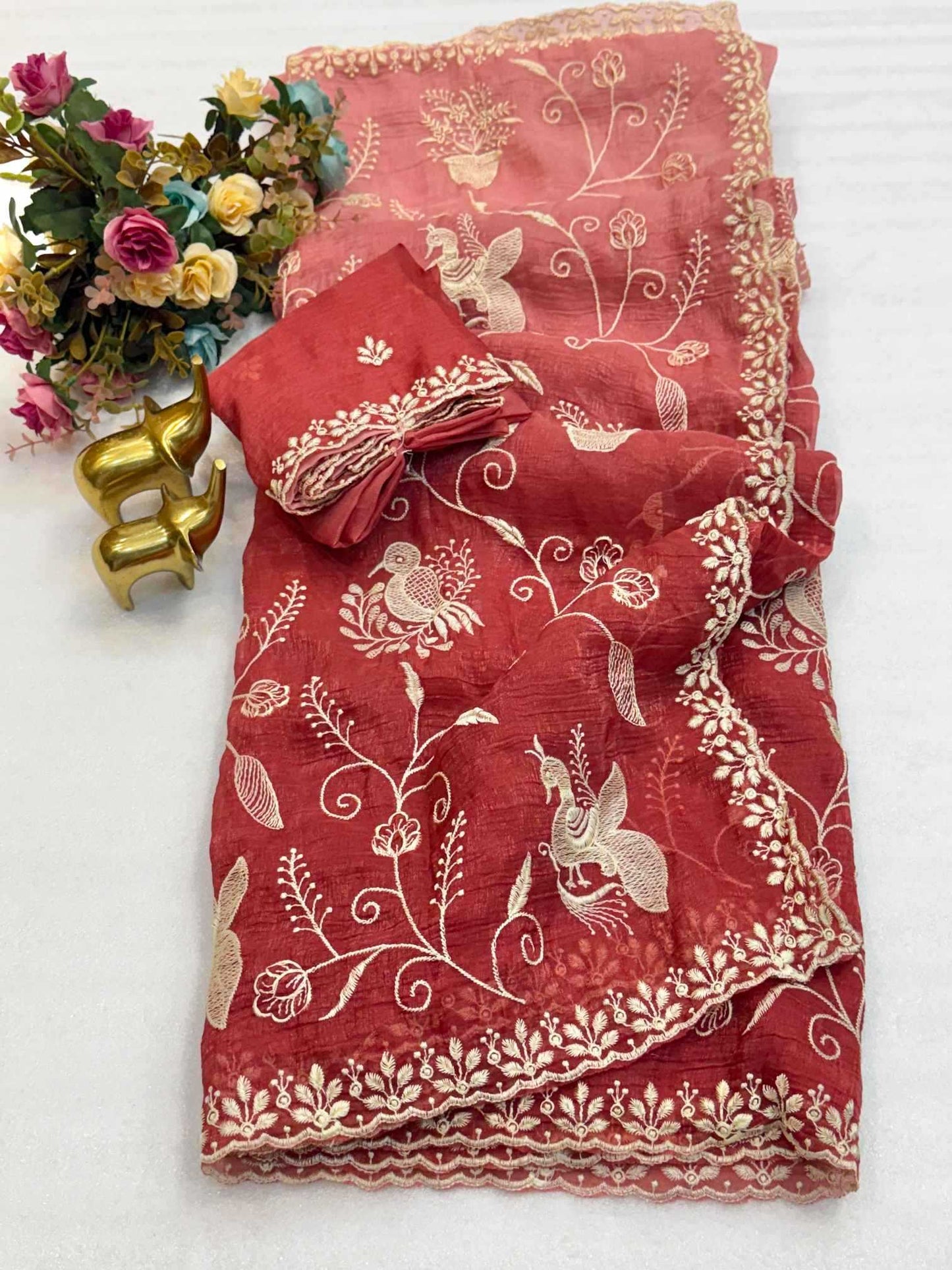Crush Silk Soft Saree