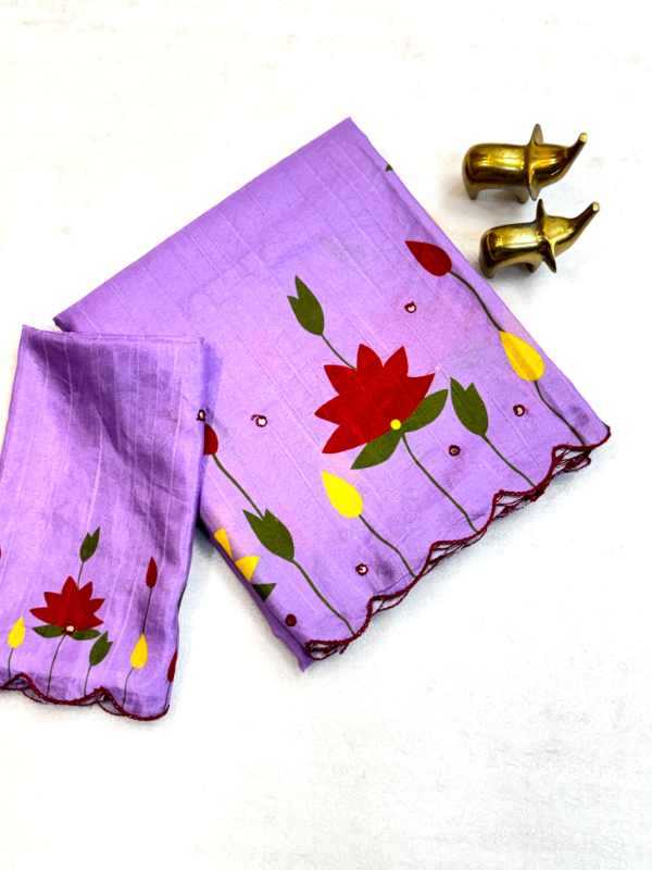 Tussar Silk Printed Saree